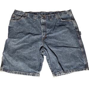 Wrangler Men's Blue Denim Jean Shorts - Size 46 Comfort Fit